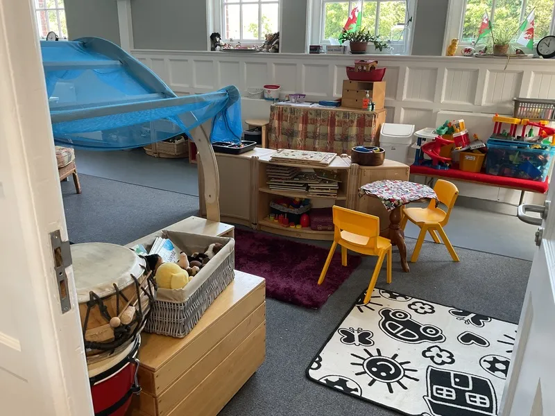 The 2 year old classroom with den and soft play area, Ysgol Feithrin Y Trallwng, Welshpool
