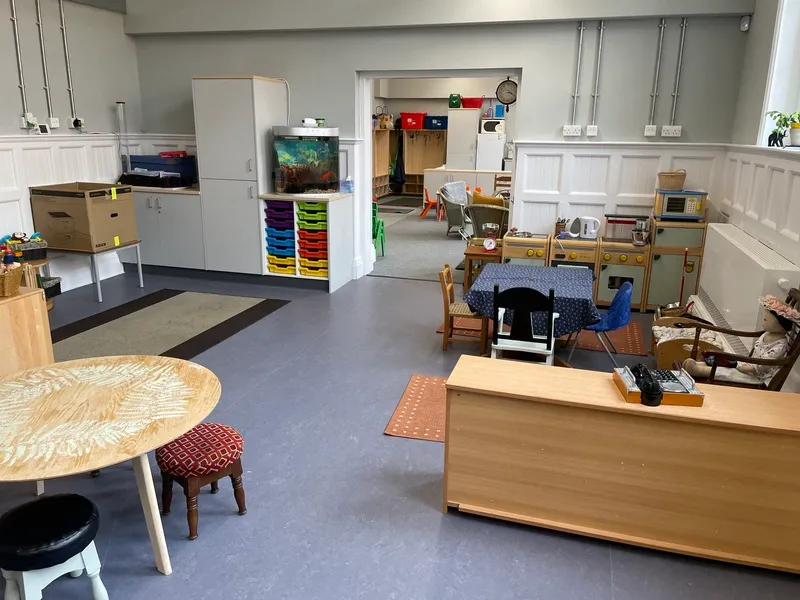 The 3 year old classroom set up for a morning session, Ysgol Feithrin Y Trallwng, Welshpool